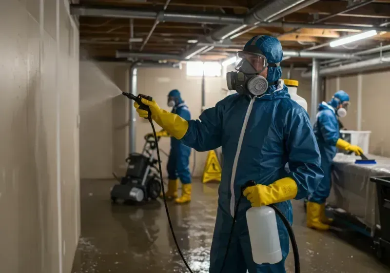 Basement Sanitization and Antimicrobial Treatment process in Eltingville, NY